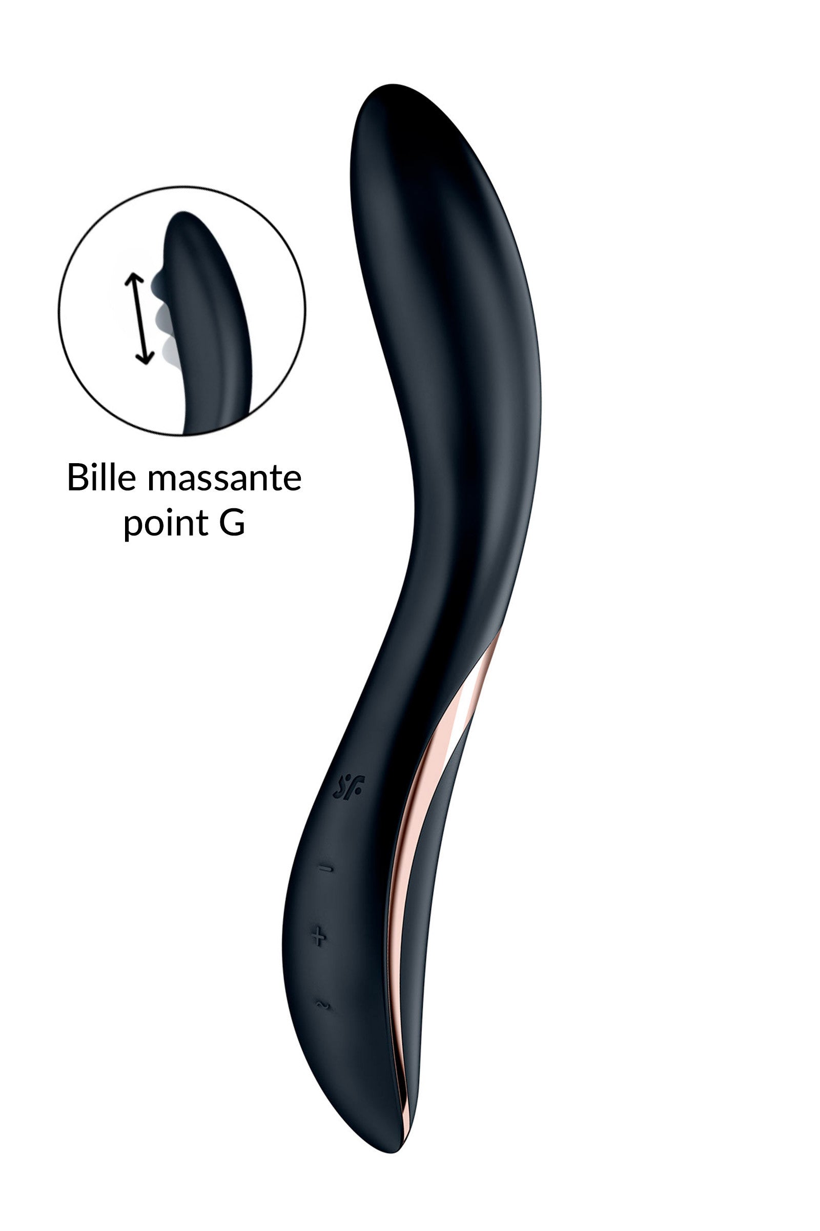 VIBROMASSEUR SATISFYER RRROLLING EXPLOS NOIR