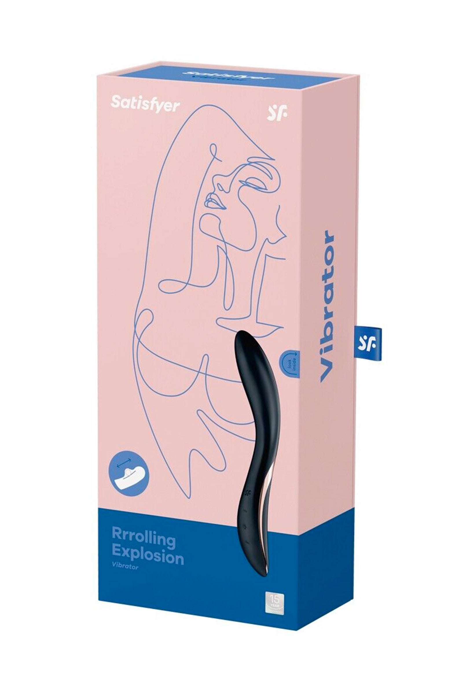 VIBROMASSEUR SATISFYER RRROLLING EXPLOS NOIR